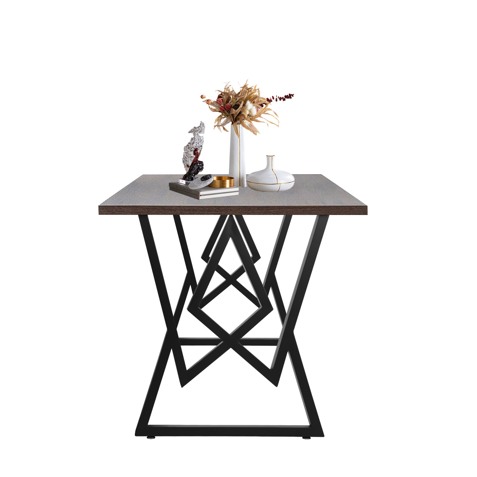 Modern Black Steel Table Legs Set Of 2 24 × 28 In Heavy Duty 440 Lb Capacity