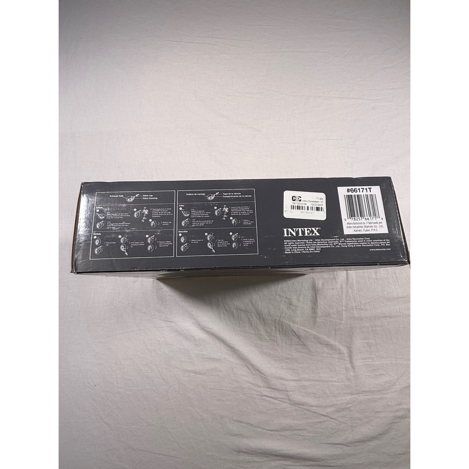 Intex Single-High Airbed Twin Blue NEW Dura-Beam Standard 10in Height