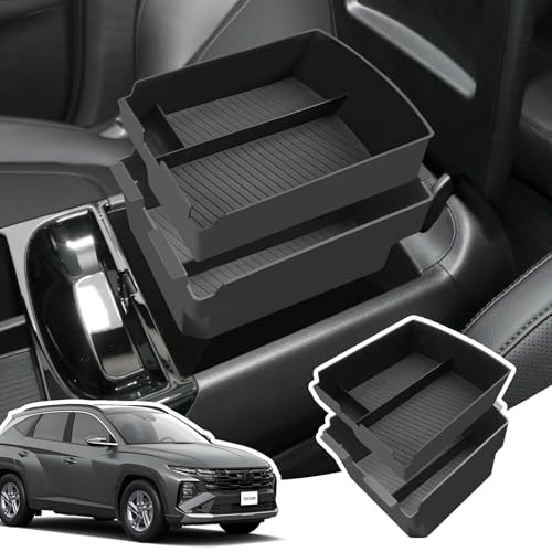 Double-Layer Center Console Armrest Organizer for Hyundai Tucson 2025+ (2PCS)