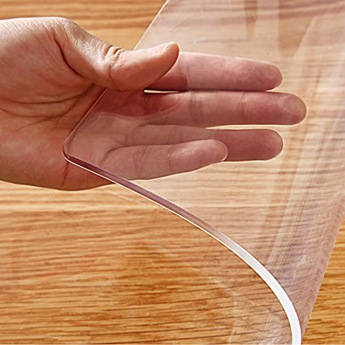 54 Inch Circle Clear Dining Table Protector Table Top 54 INCH Clear Round 1.5mm
