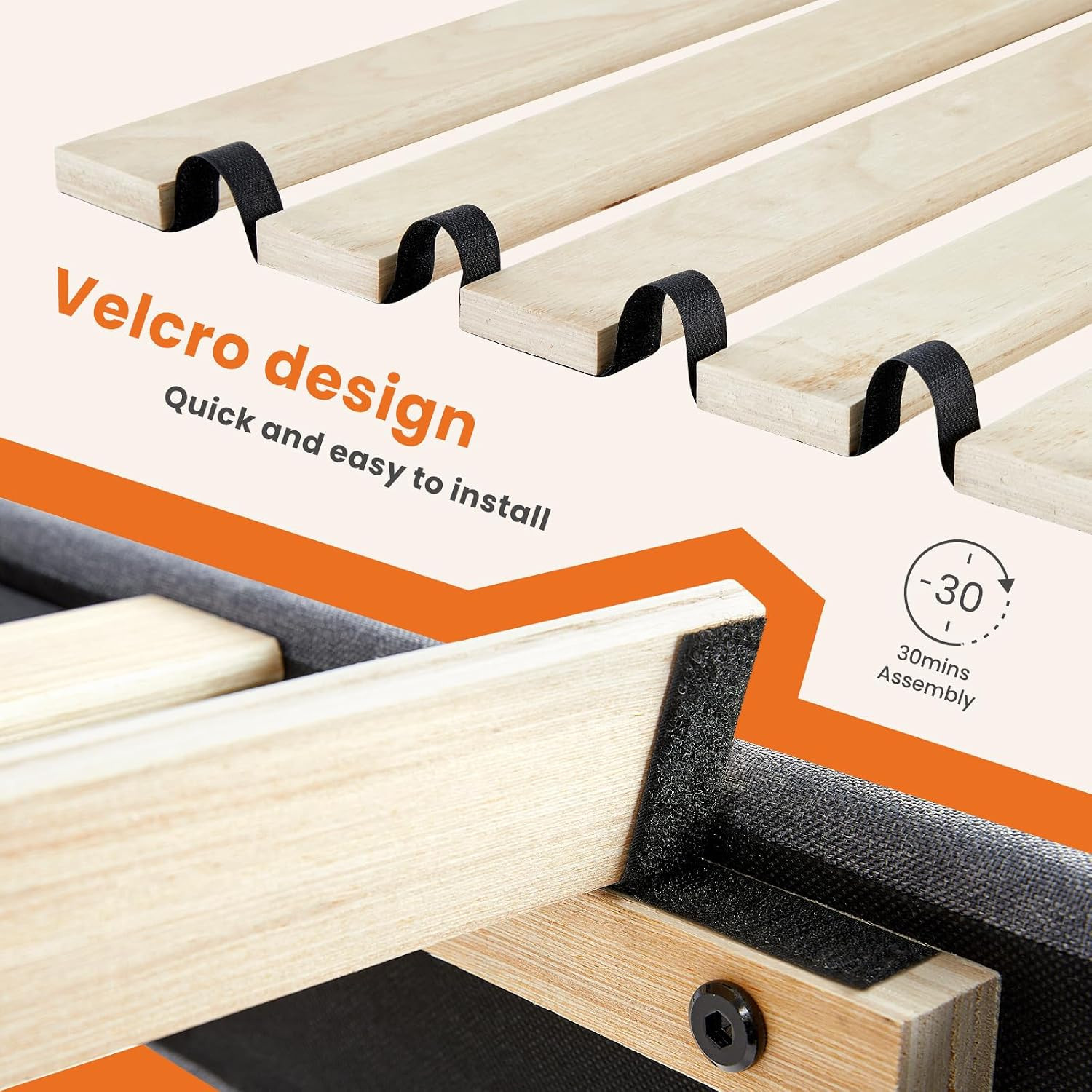 Queen Size Bed Frame with Headboard, Platform Bed Frame | Queen Size Bed Frame,
