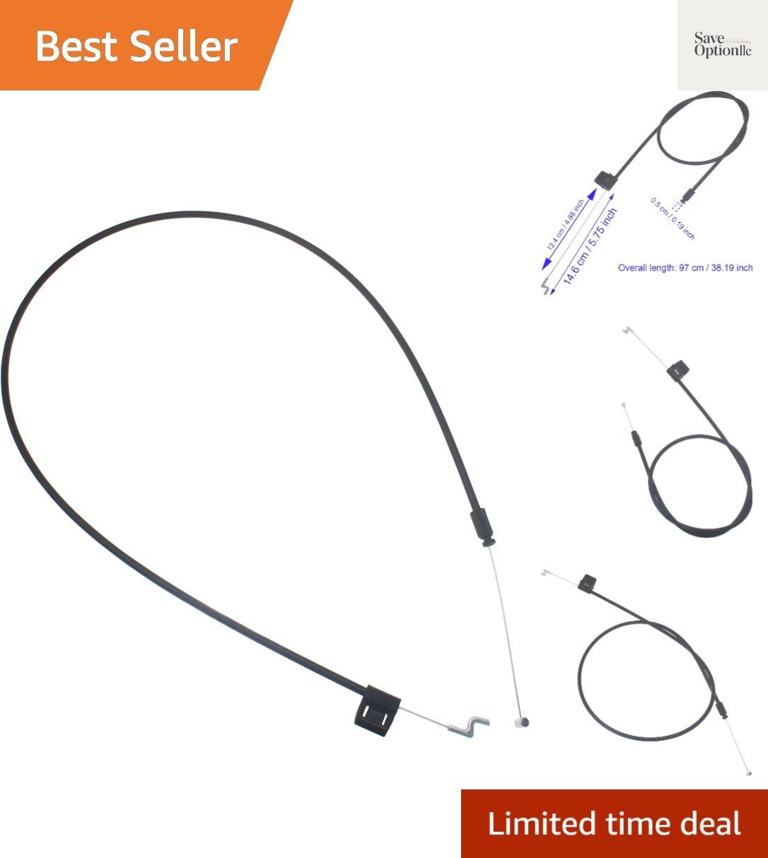1 PCS Couch Recliner Pull Cable 37 Inch Recliner Release Replacement Part wit…