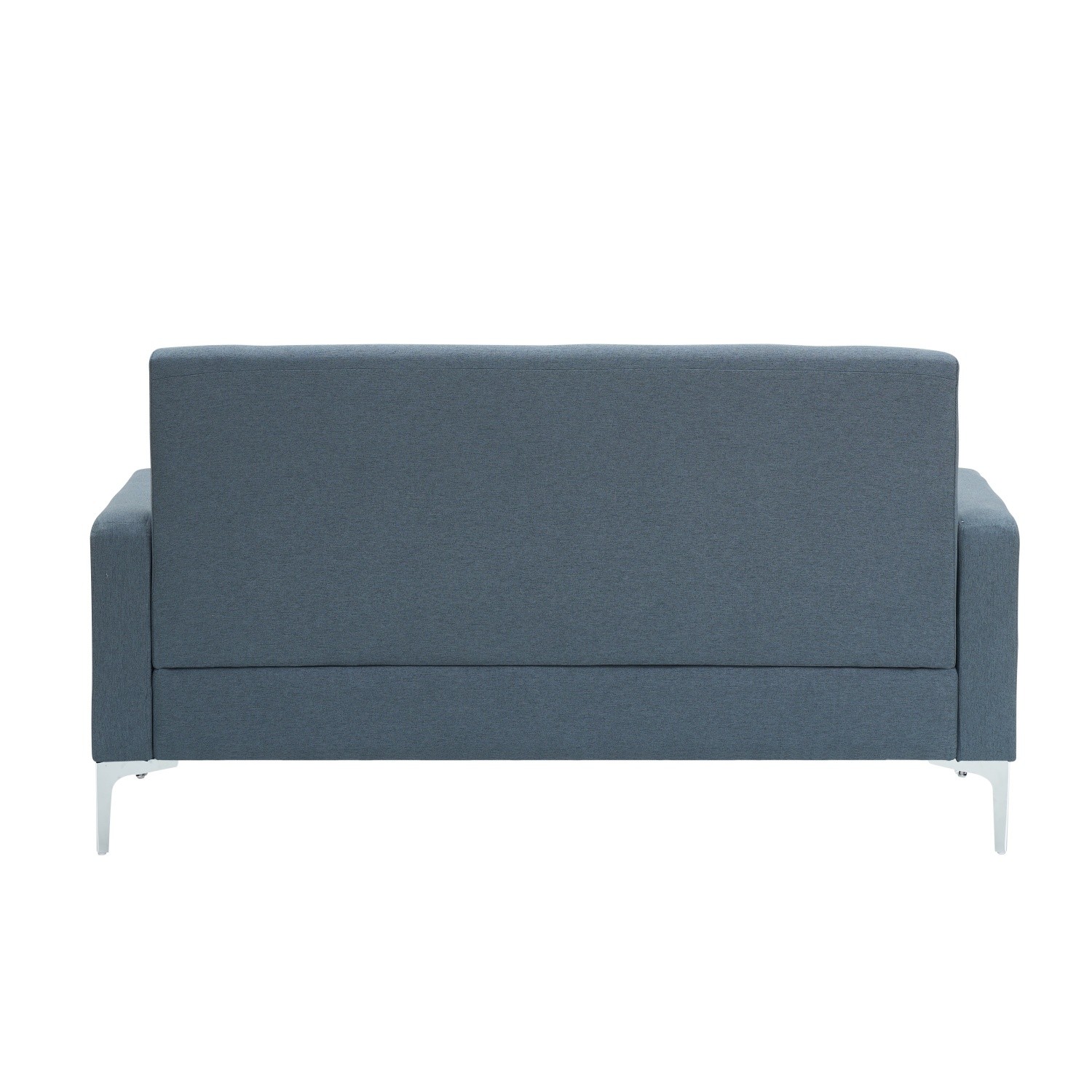 Loveseat Sofa Modern Velvet Couch w/ Hidden Storage & Metal Legs for Small Space