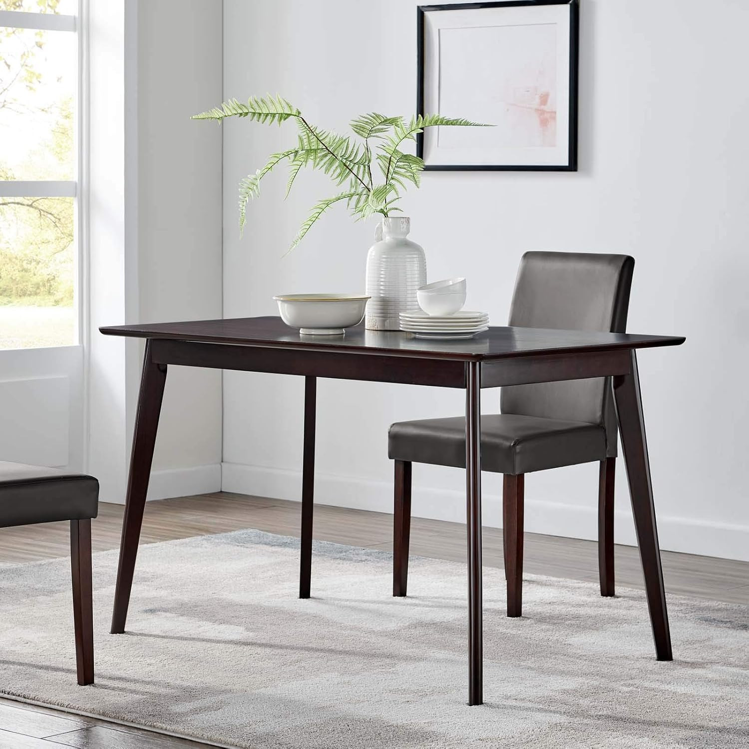 Cappuccino 47″ Rectangle Dining Table – Stylish & Modern Design