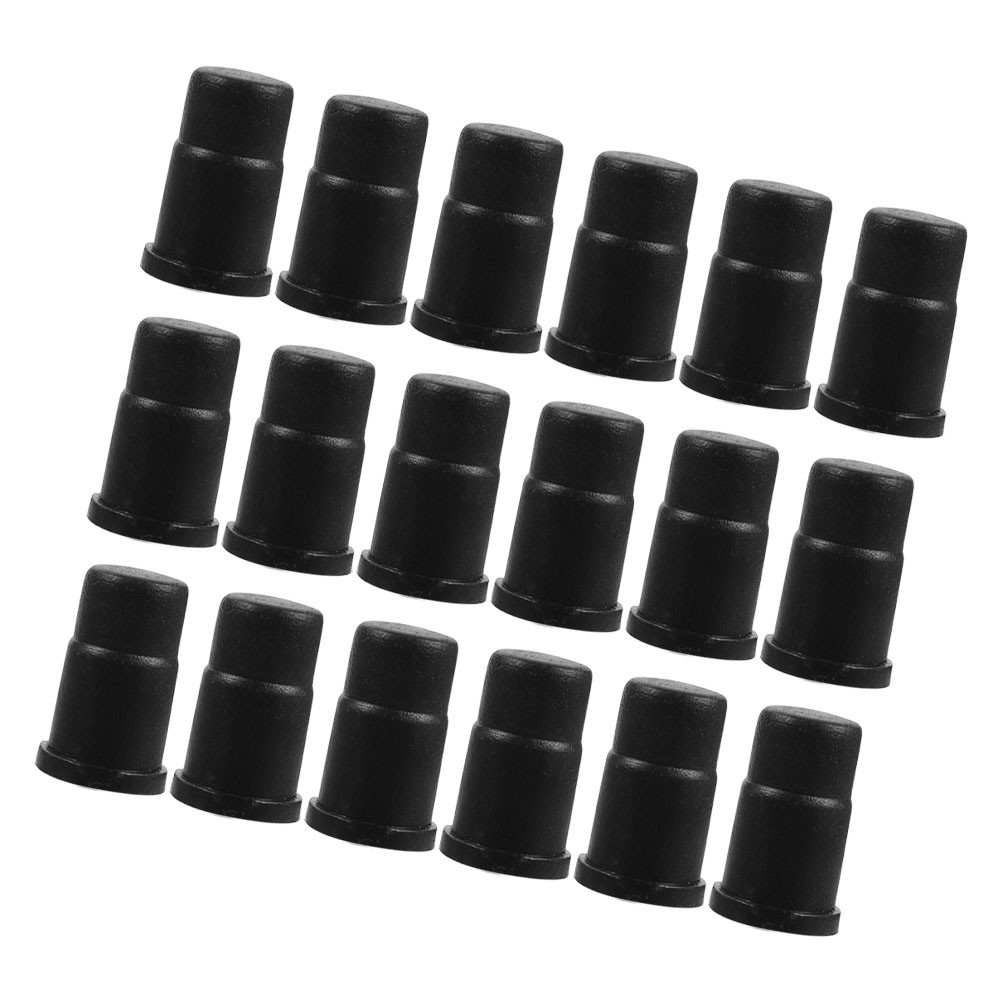 30Pcs Small Caster Stem Sleeve Inserts Mounting Socket for Chair Leg Black ABS