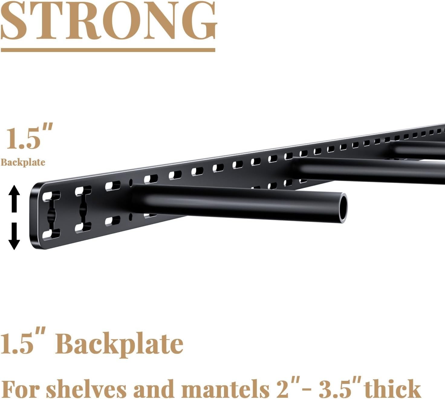 Floating Shelf Hardware Brackets 34 x 8 x 1.5 Inches Heavy Duty Support for W…