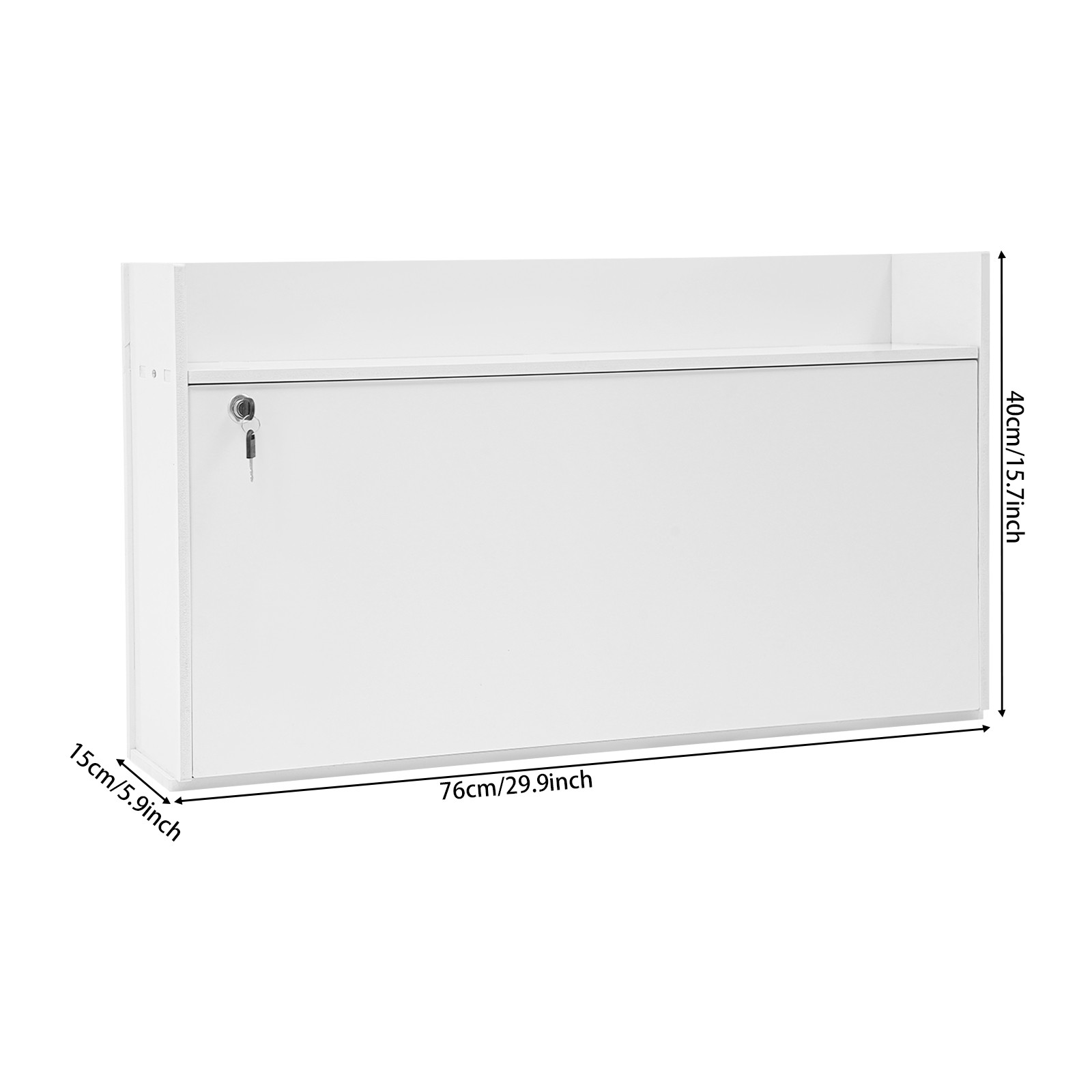 Wall Mounted Desk Cabinet Multifunctional Floating Desk Foldable Table Cabinet