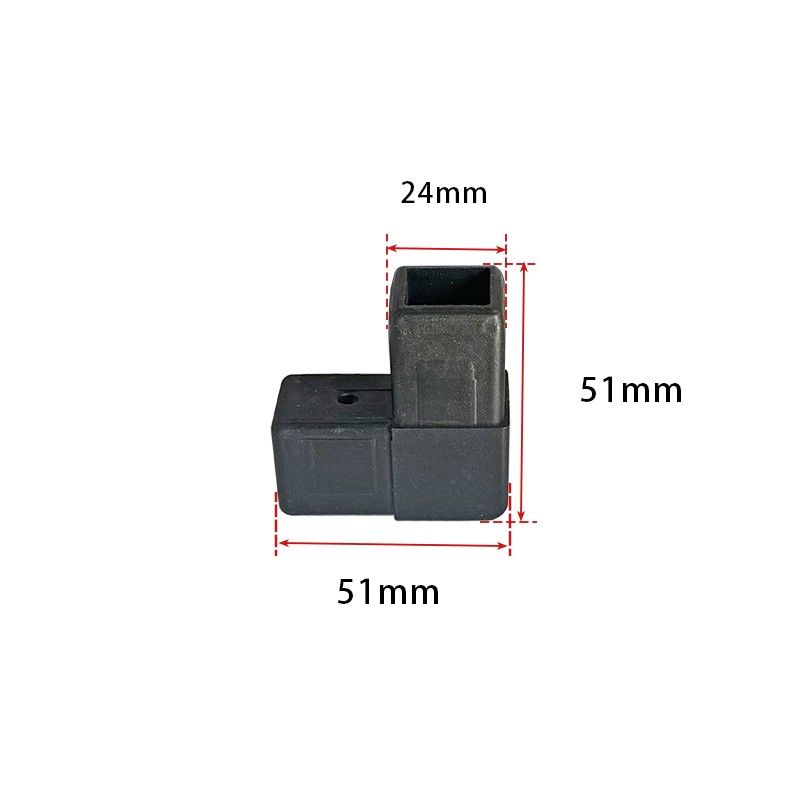 2/3/4/5-Way Plastic Square Tube Connectors for Metal Shelving – Insert Fastener