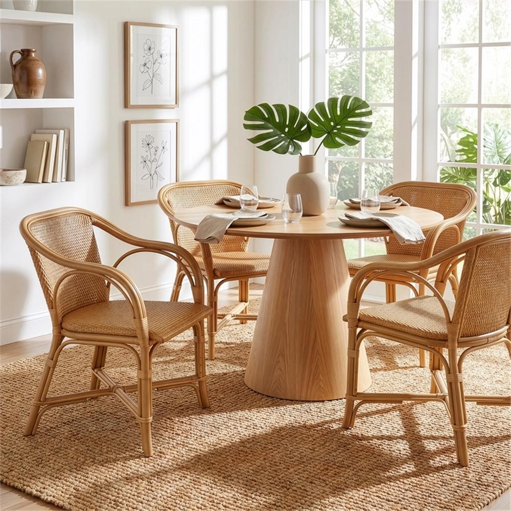 Butler Specialty Company Portofino 18.75 in. Seat Height Rattan Arm Chair – W…