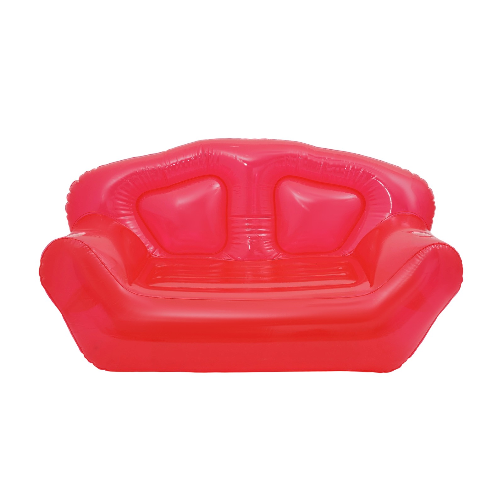 Inflatable 2 Person Sofa Thick PVC Built-in Cup Holders Blow Up Couch 440LBS