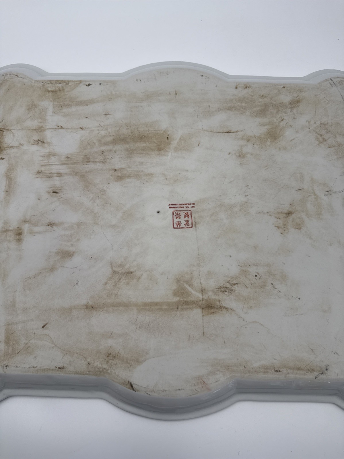 Vintage Chinese HUA RONG TANG ZHI table porcelain Flower Top Colorful