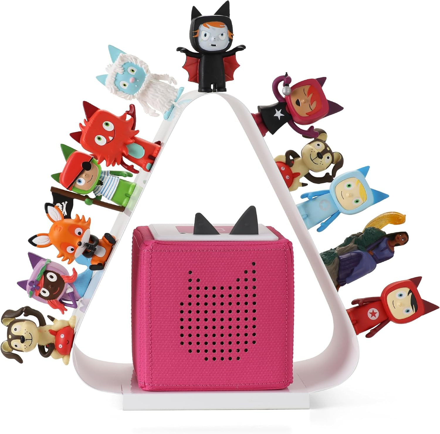 Tonie Box Triangular Shelf Organizer for 40-50 Tonies Characters Display