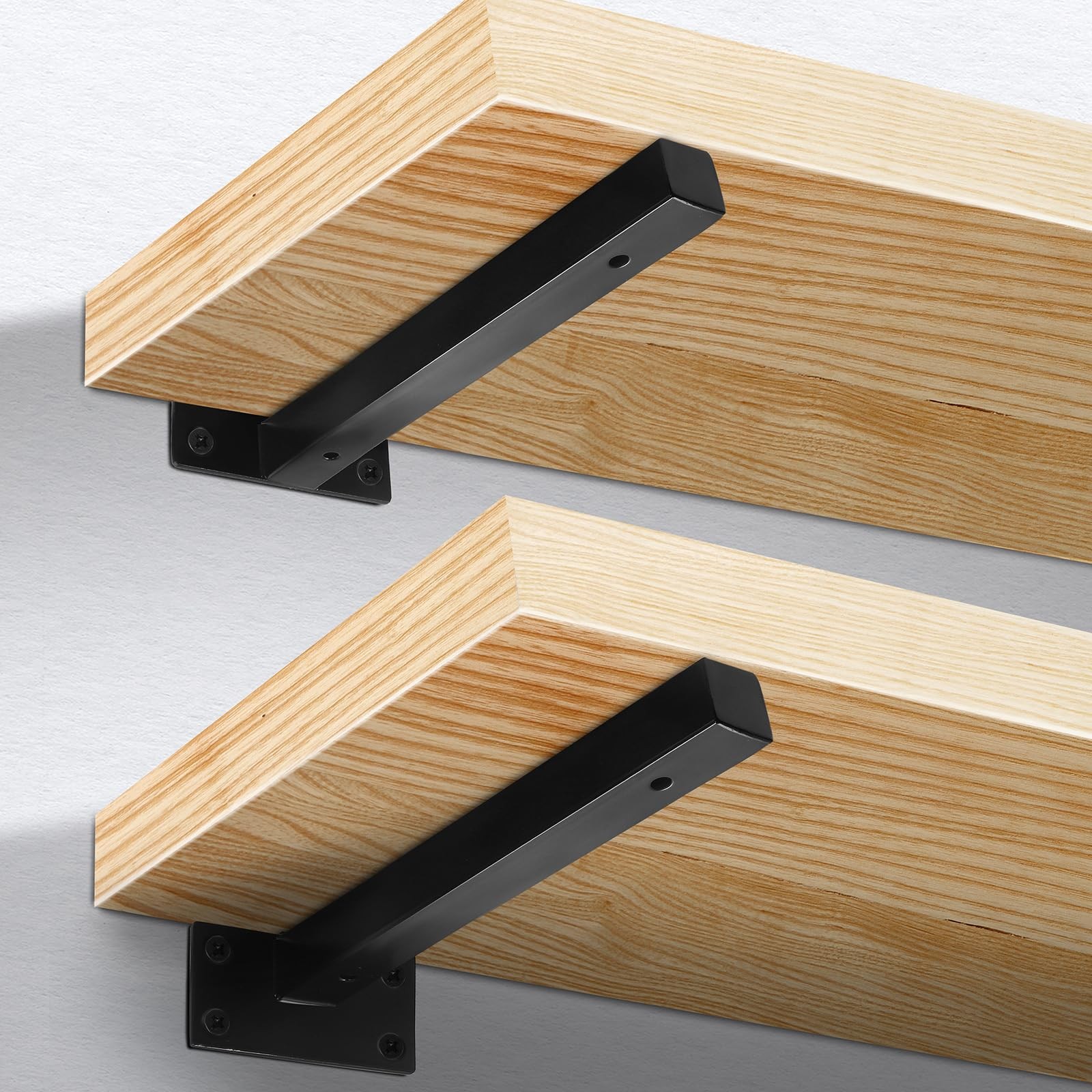 8 Inch Floating Shelf Brackets 198lbs Load Capacity, Metal Wall Mount – Create