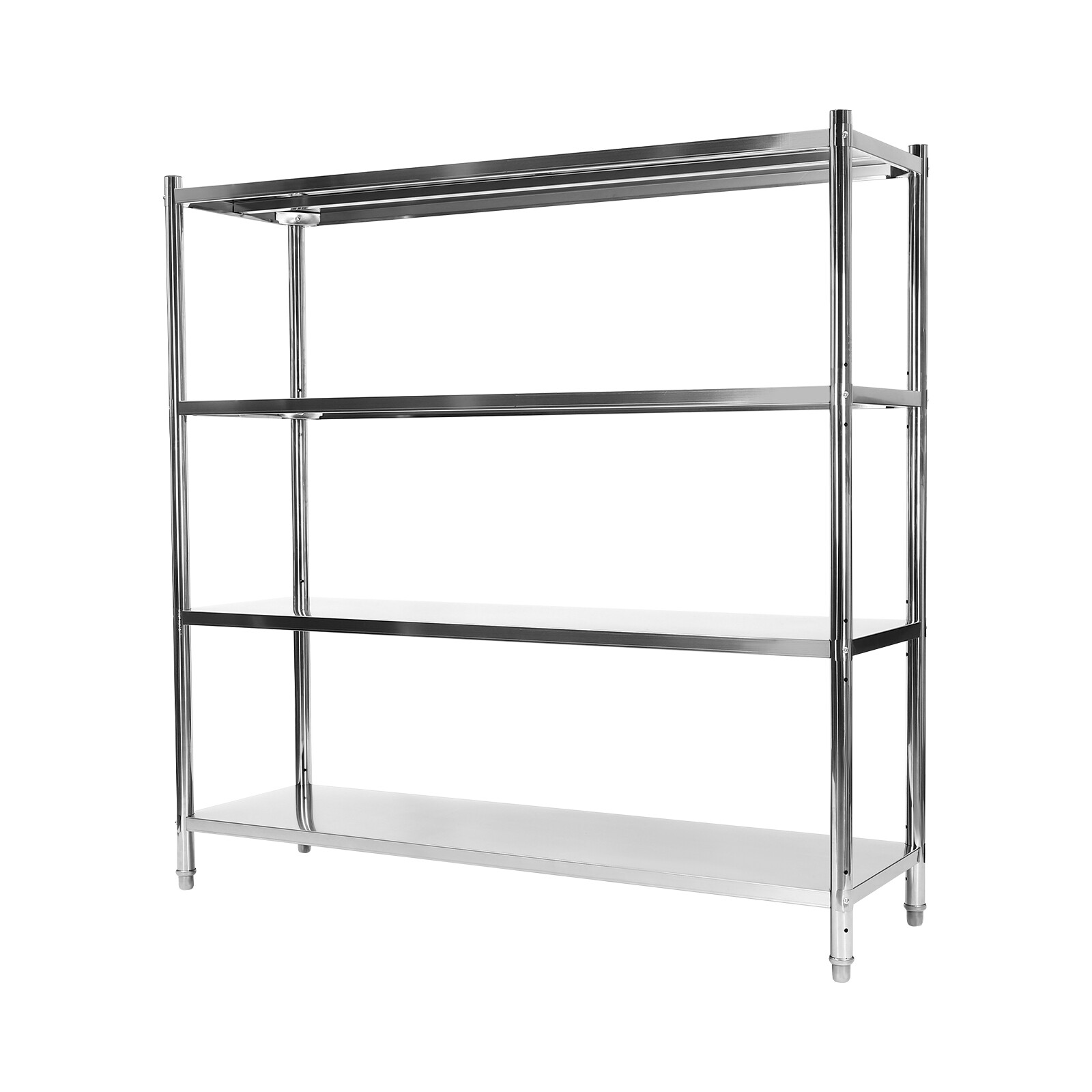 4 Shelf Steel Storage Shelving Rack Heavy Duty 1200 lb Capacity 58.1*17.5*58.1in