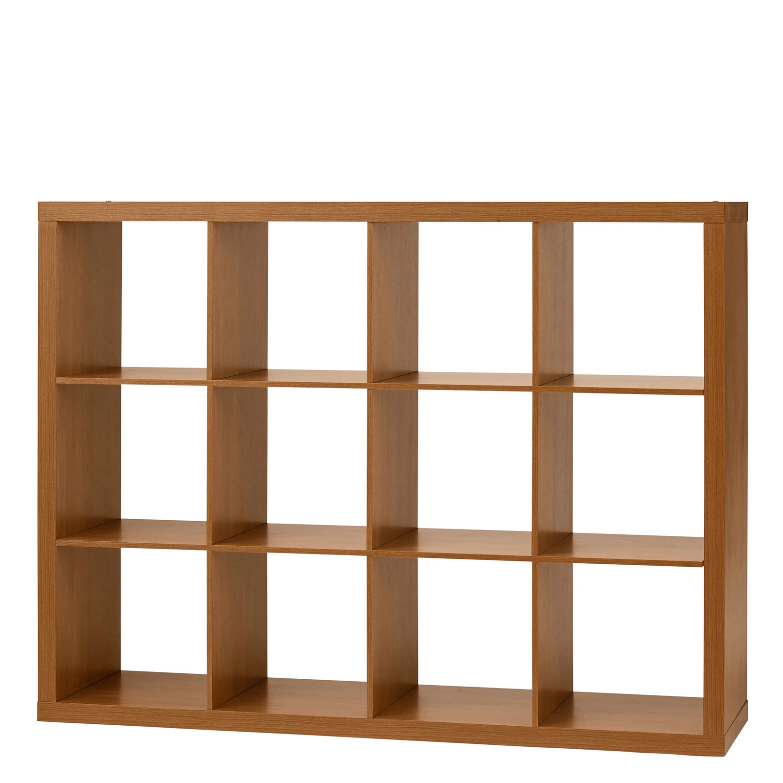 12-Cube Storage Organizer, Bookcase, Display Compartment, Open Back, Home Office