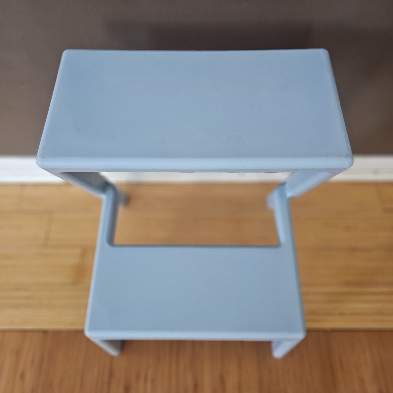 IKEA RARE Chris Martin Masterby Powder Blue Plastic Step Stool Made In Italy
