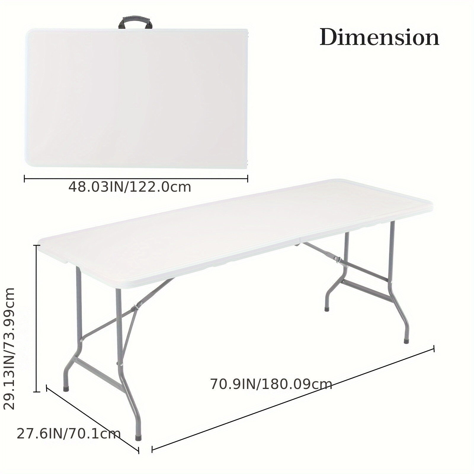 Portable Folding Camping Picnic Dining Table Outdoor Indoor Table Heavy Duty