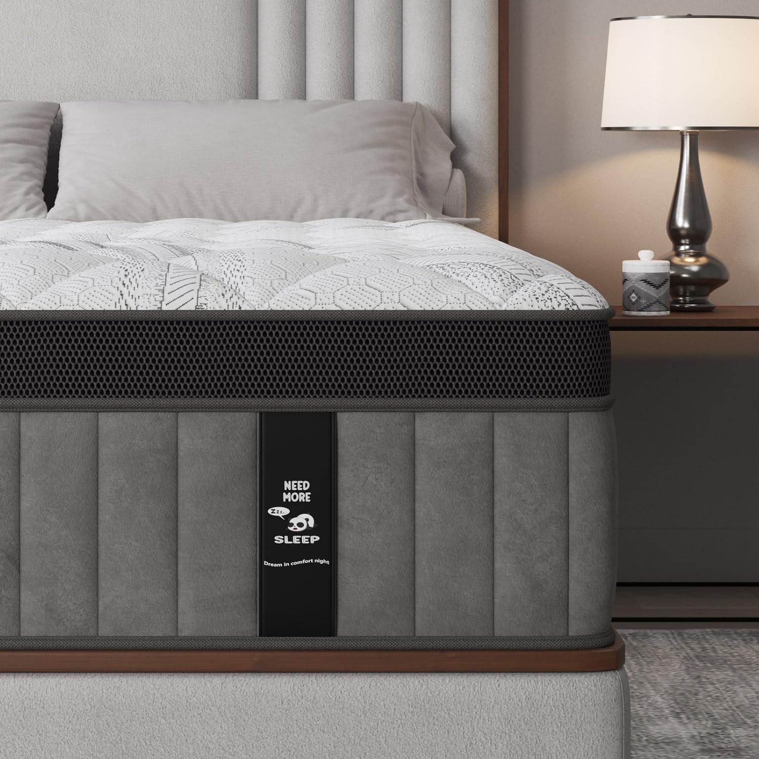 12 Inch Queen Mattress in a Box Hybrid Gel Memory Foam Pocket Spring Soft Plush