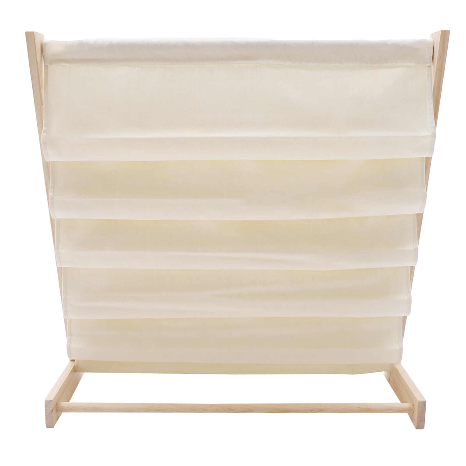 6 Tiers Wooden Bookcase Children Kids Book Shelf Storage Rack Tidy Organizer