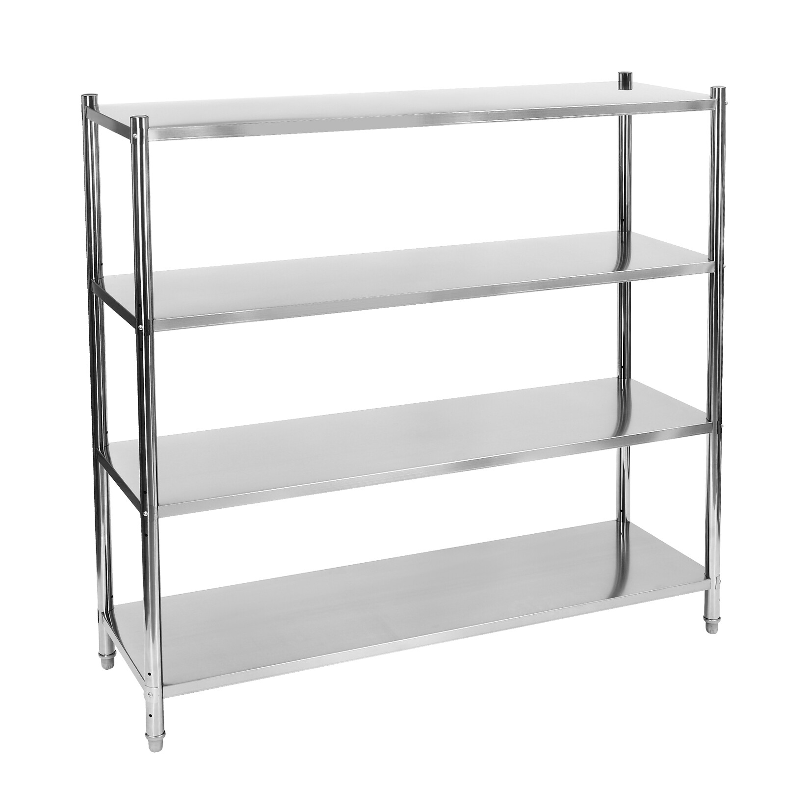4 Shelf Steel Storage Shelving Rack Heavy Duty 1200 lb Capacity 58.1*17.5*58.1in