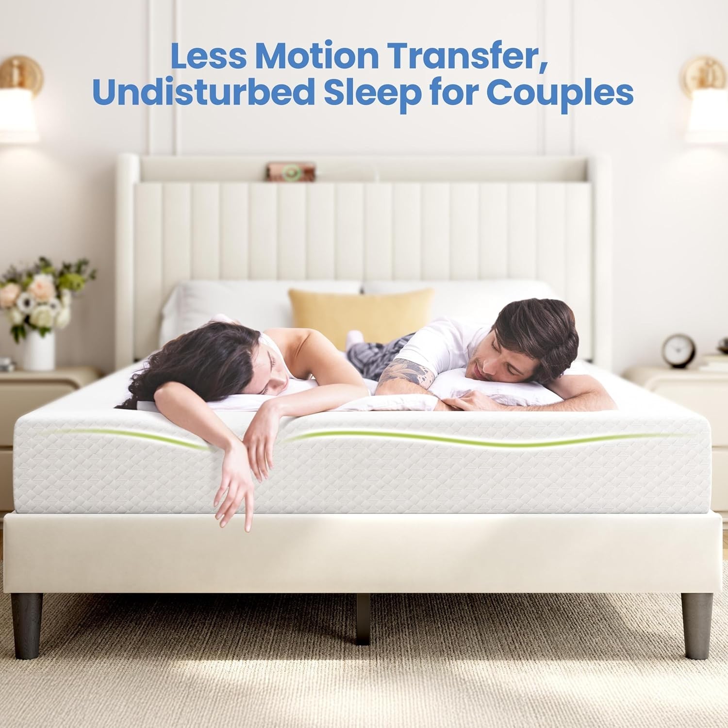 8 Inch Twin Mattress 3-Layer Cooling Gel Memory Foam Pressure Relief Mattress
