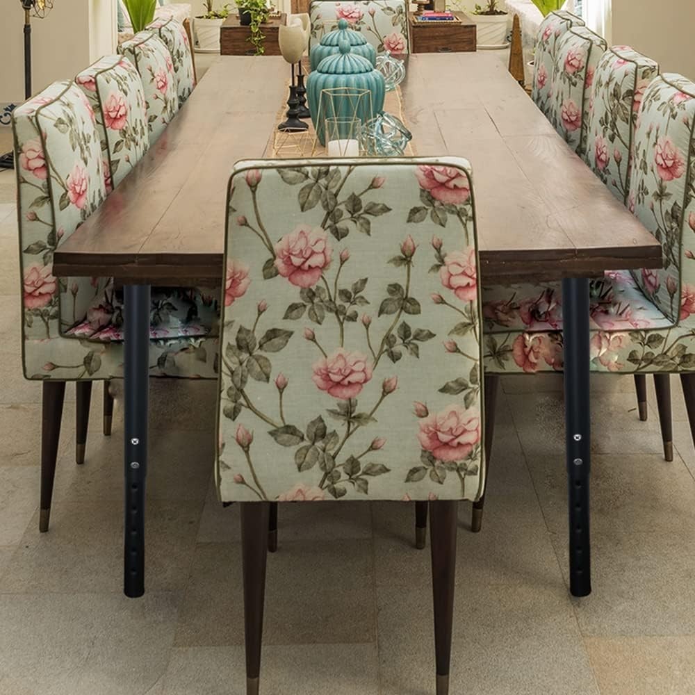 DIY Adjustable Metal Table Legs 22-36 inches, Sturdy Base with Easy Installation