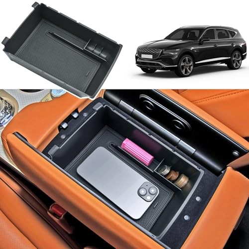 2025 2026 GV80 Center Console Organizer for Genesis GV80 Front-Armrest Box