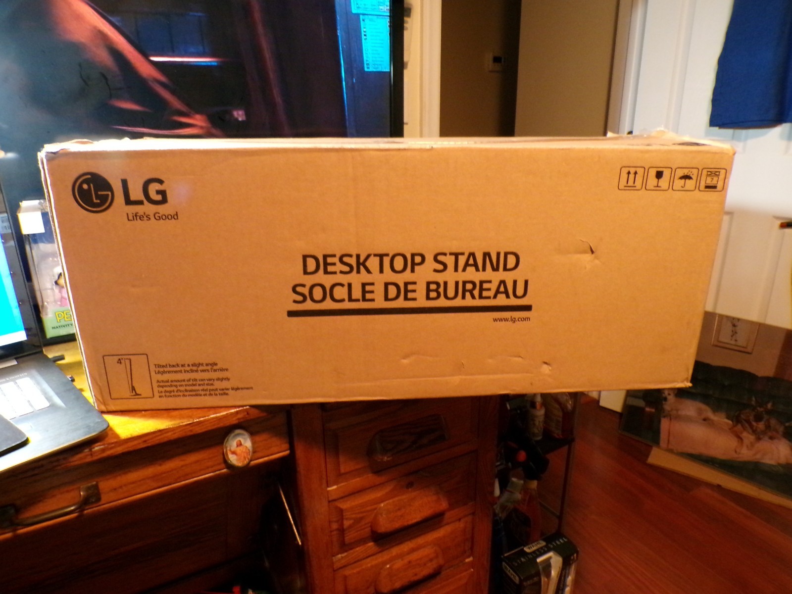 LIFE S GOOD LG TV DESKTOP STAND BRAND NEW FACTORY SEALED [LOWEST ON eBay] FREE S