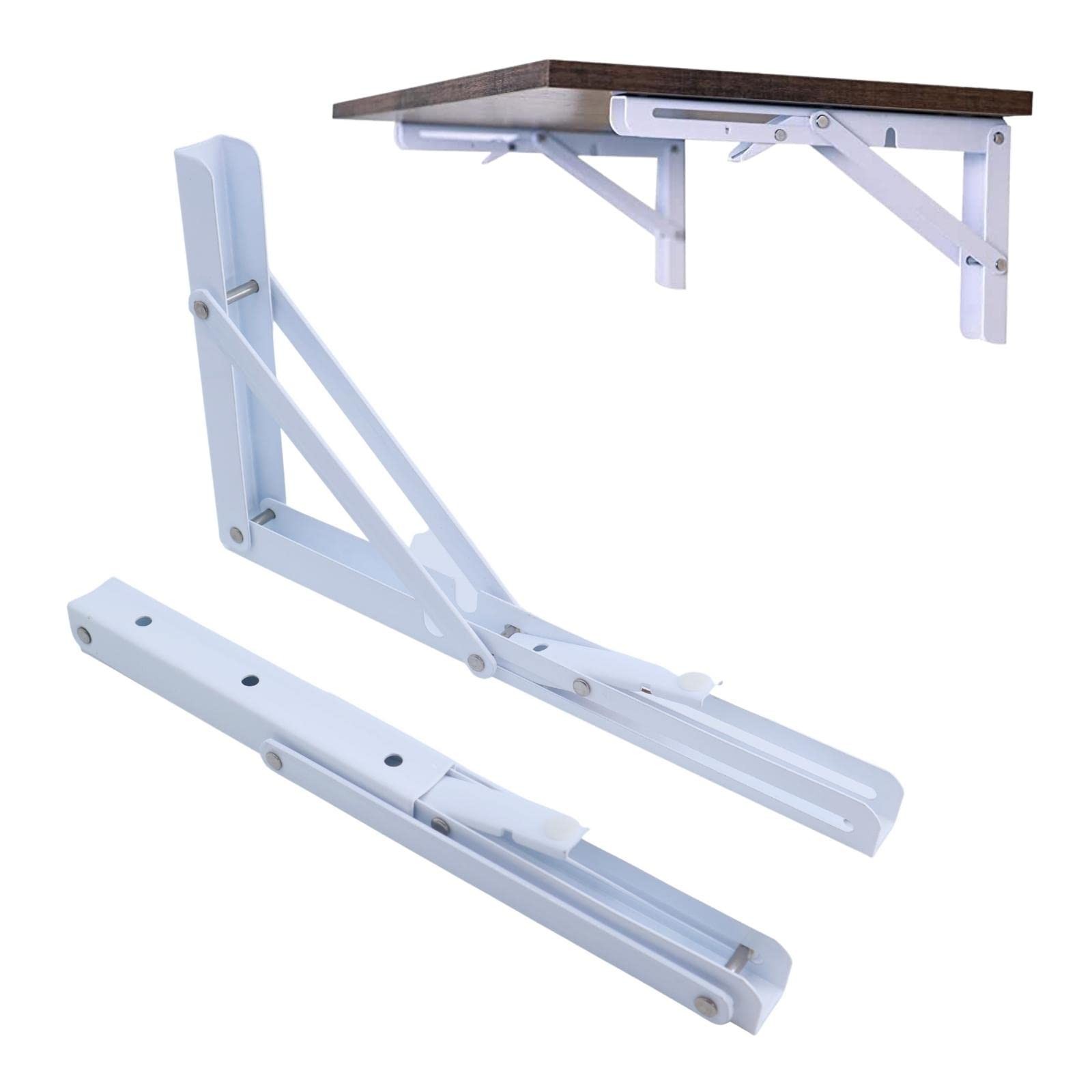 Folding Shelf Brackets 24 inch,Folding Brackets Heavy Duty Max.Load 410lb,DIY…