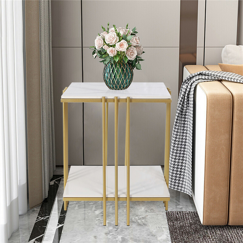 8 Design Marble End Table Sofa Beside Small Coffee Table Round, Square,Rectangle