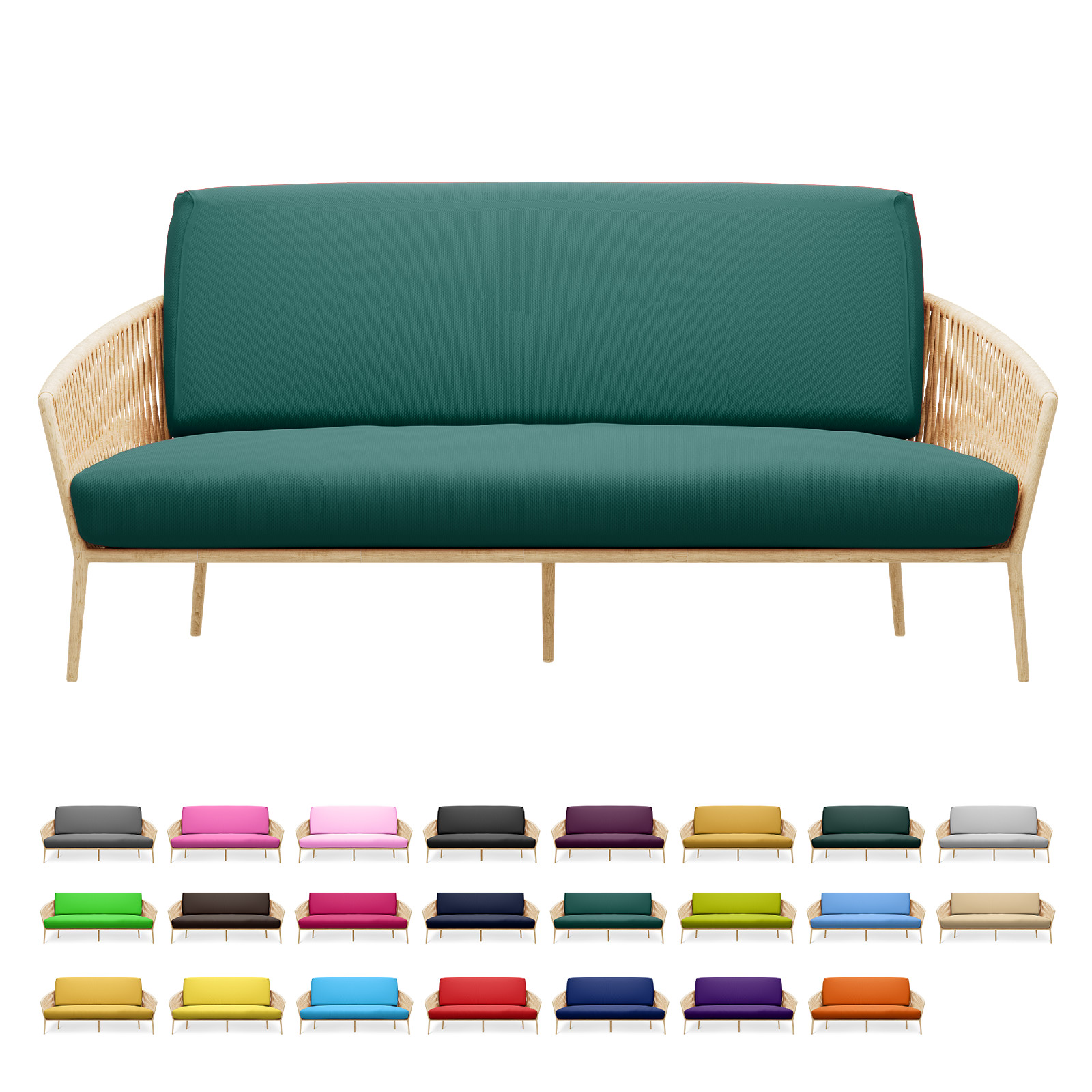 Teal Green Twin Size Slipcovers Cushion Stretch Futon Cover Couch Sofa Protector