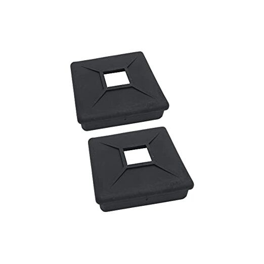 4″ Square Rubber Bumper Plug End Cap Cover RV Camper Trailer – 2 Pack