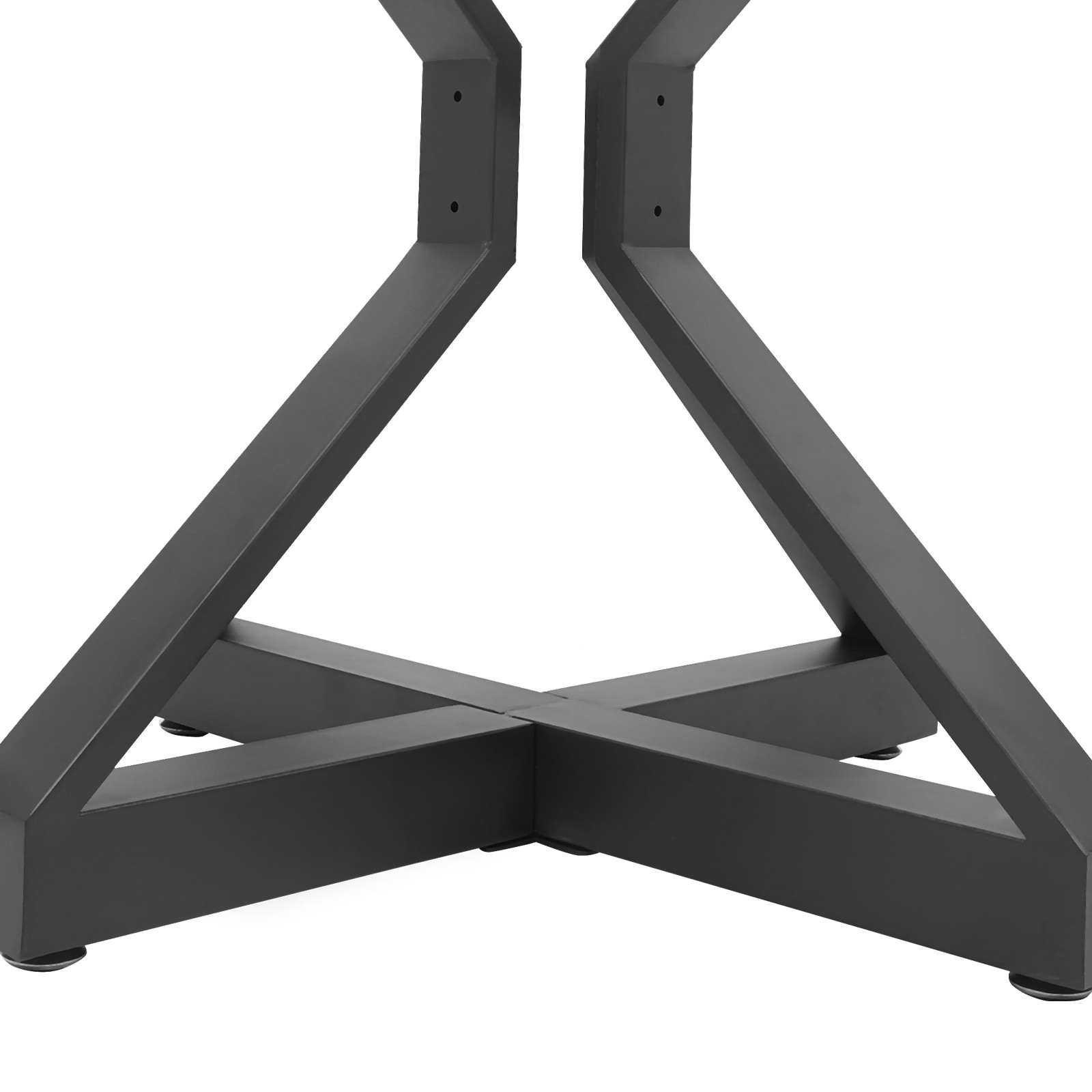 27.6in Metal Table Leg Dining Table Base with Suction Cups & Pre-Drilled Holes