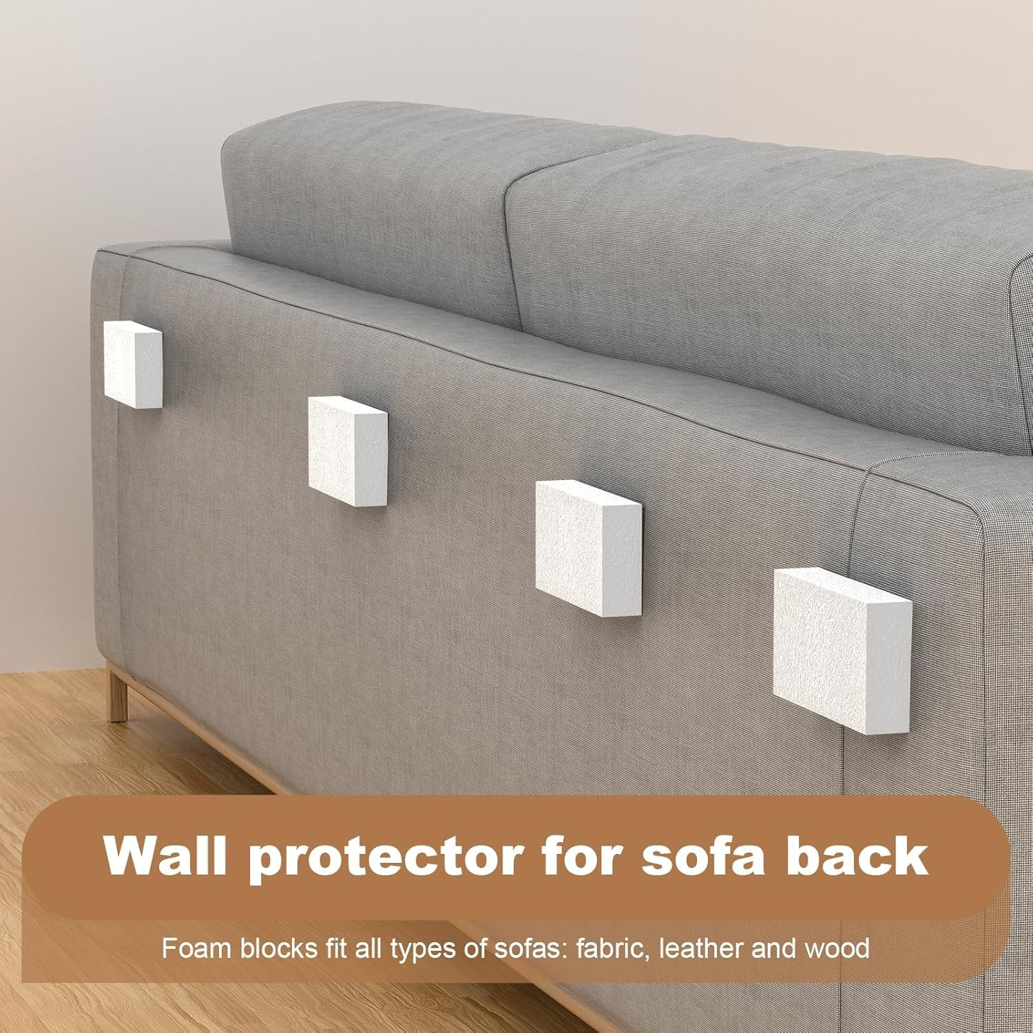 Stylish White EVA Foam Wall Protectors – 25Pcs Headboard Bumpers for Home Use