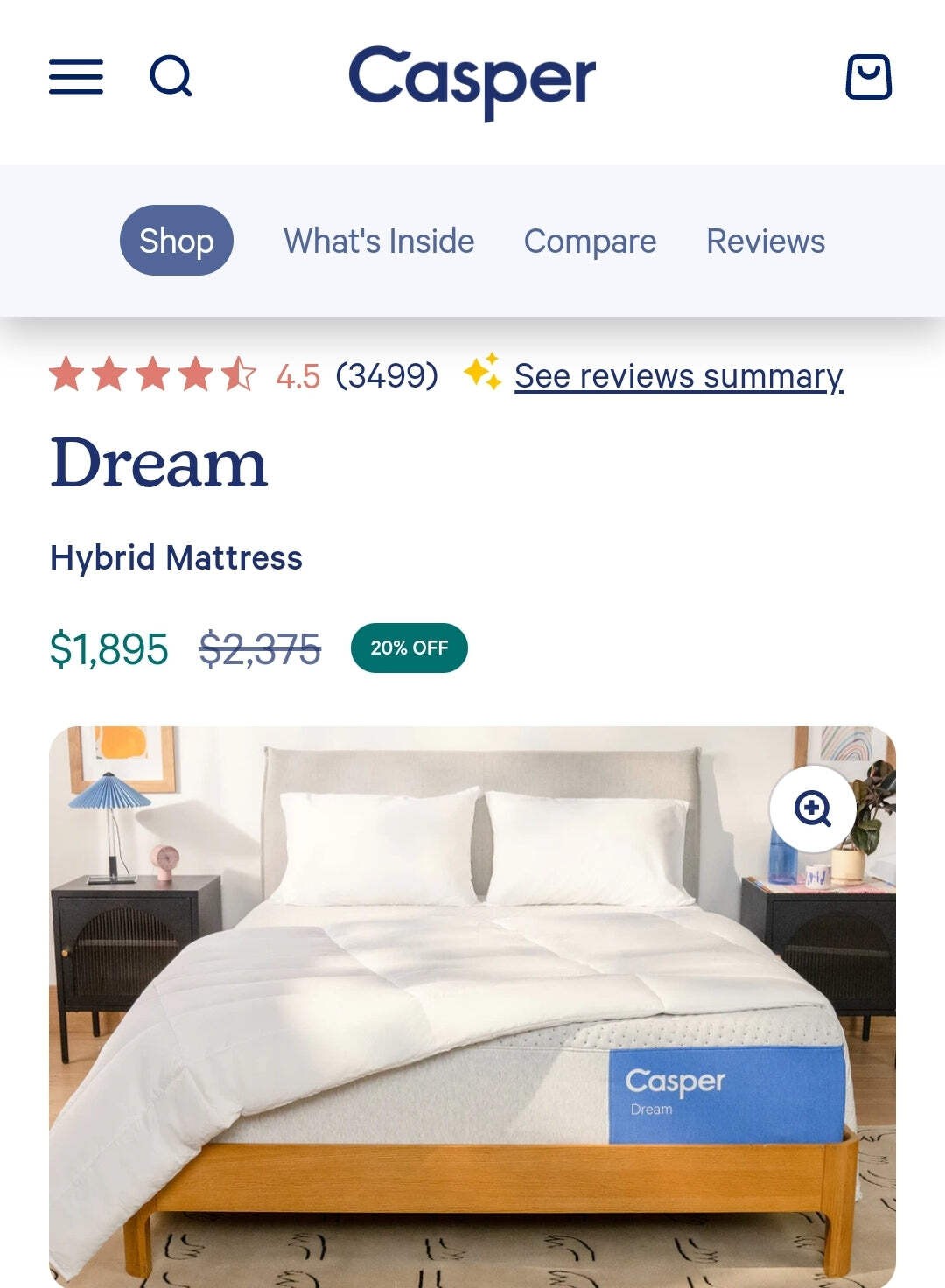 Casper Dream King/ Cal-King