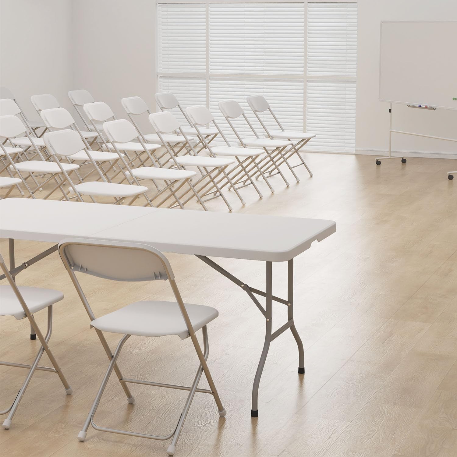 Plastic Folding Stackable Chairs Seat -Office Home Event Wedding Party (10 Pack)