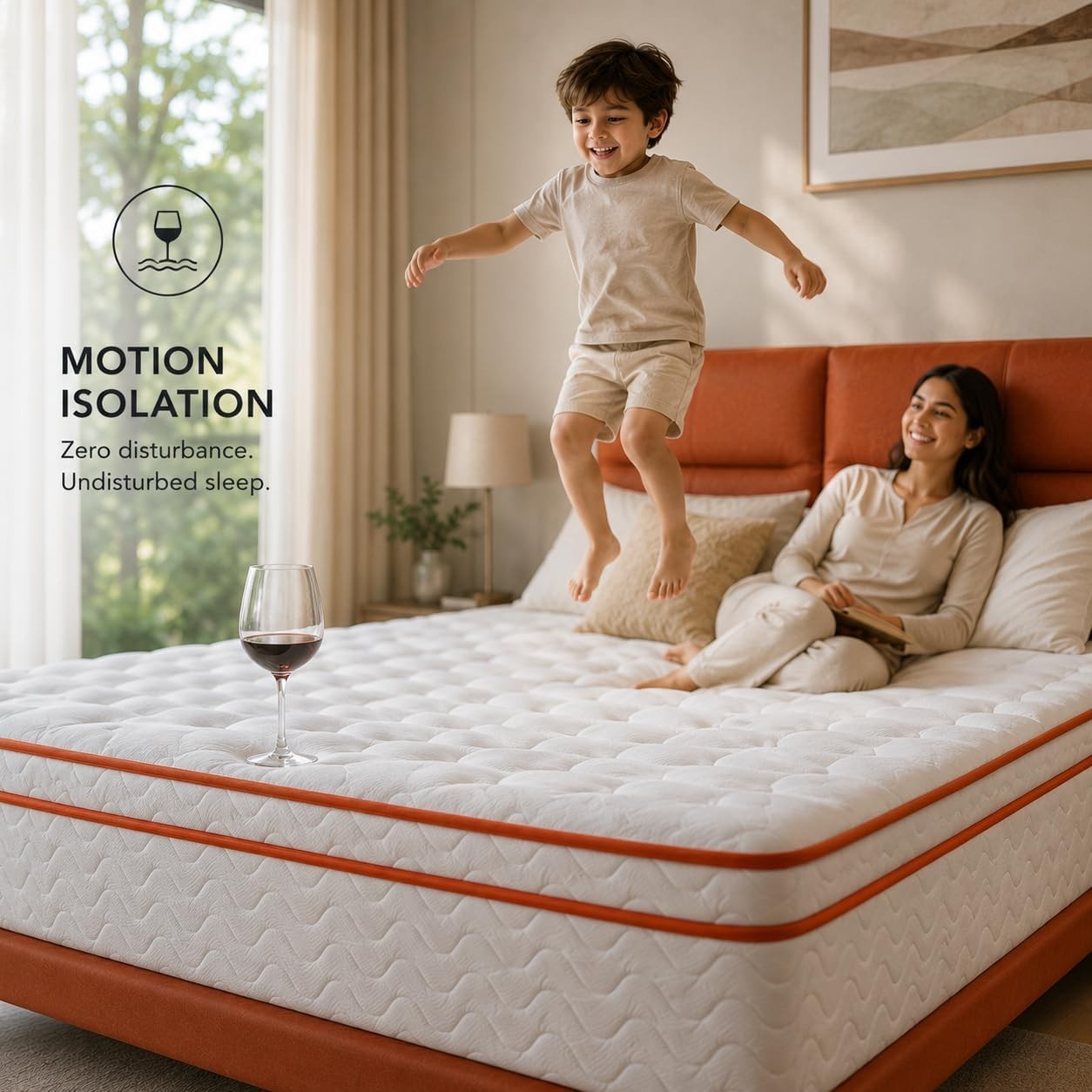 10 Inch Hybrid Mattress Medium Firm Memory Foam Pocket Coil Mattress in a Box