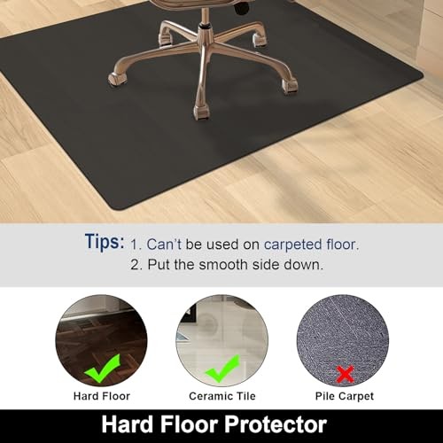 Chair Mat for Hardwood Floor, 36 X 48 inches Desk Chair Mat for Wood and Tile