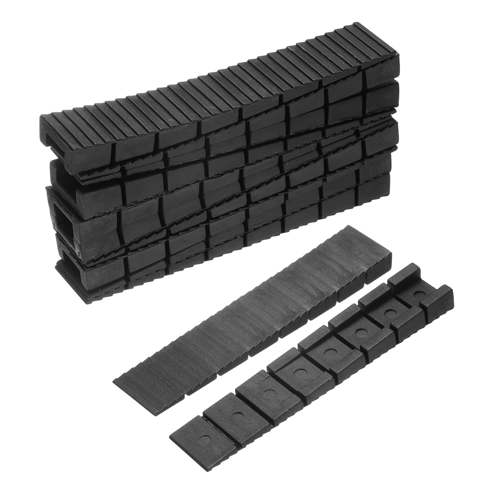 60 Pcs Composite Shims and Leveling Wedges, 3.94-in Black Plastic Shims
