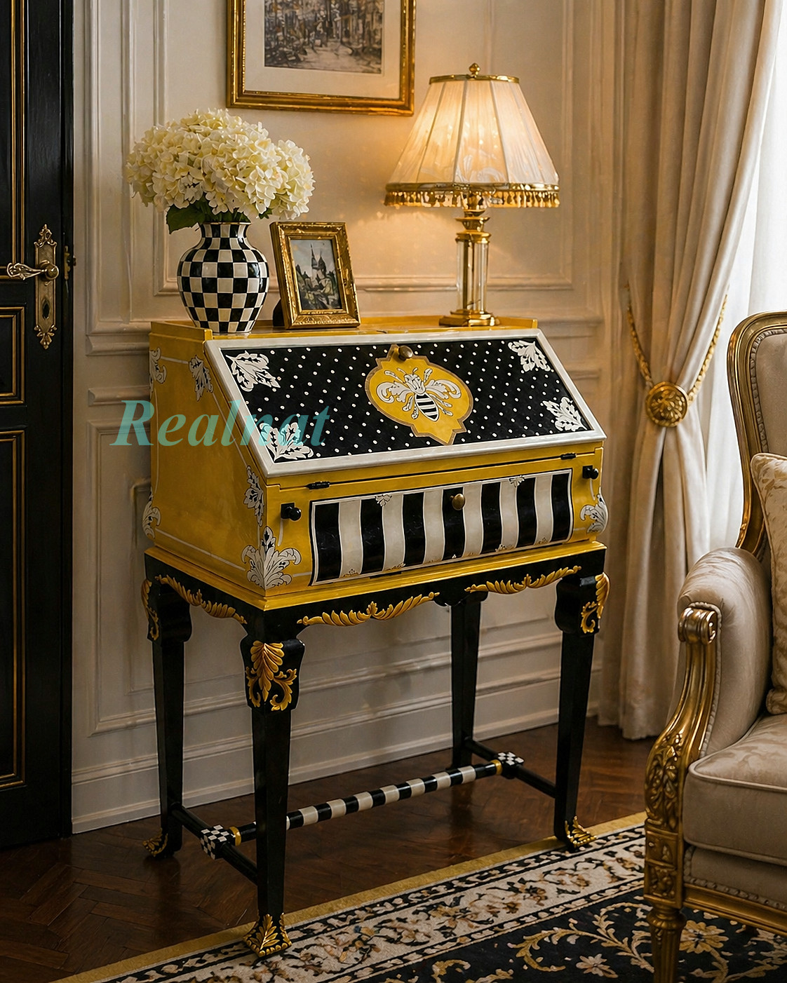 MacKenzie-Childs Worker Bee Writing Desk New