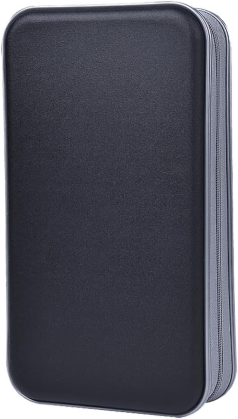 alavisxf xx CD Case, 96 Capacity Hard Plastic Holder 96 Capacity, Black