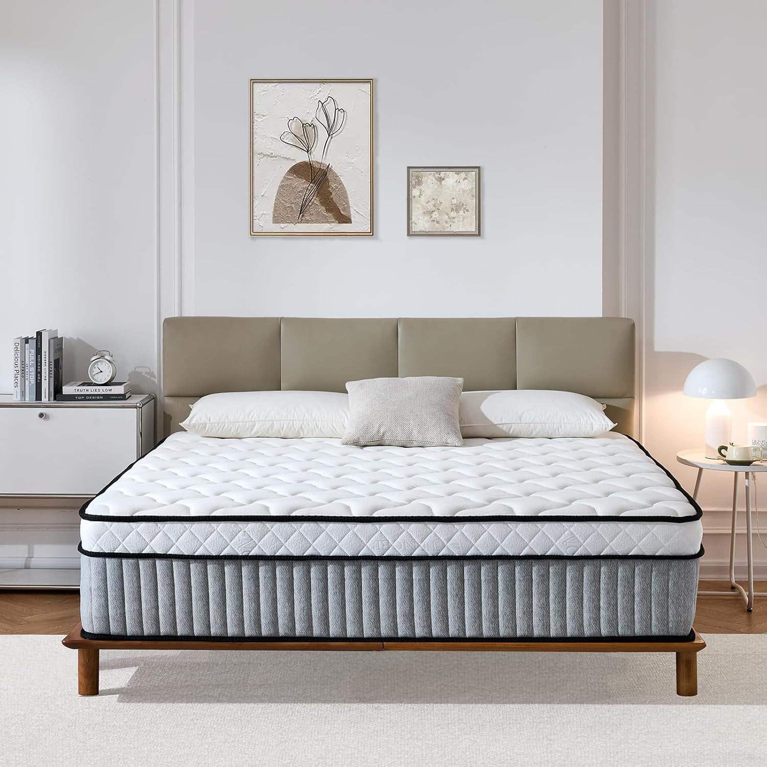 Omblix Queen Mattress, 12 Inch Queen Size Mattress,Hybrid Mattresses in a Box wi