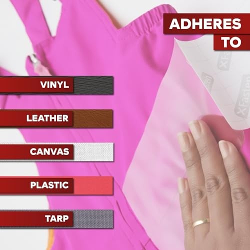 Fabric and Vinyl Repair Tape, Clear, 3-Inches by 20-Inches (2-Set),