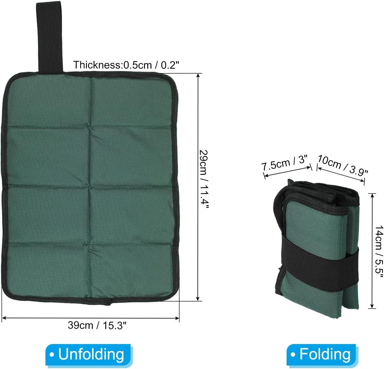 PATIKIL Outdoor Sitting Mat Waterproof 15.3 x 11.4 x 0.2 inches, Dark Green