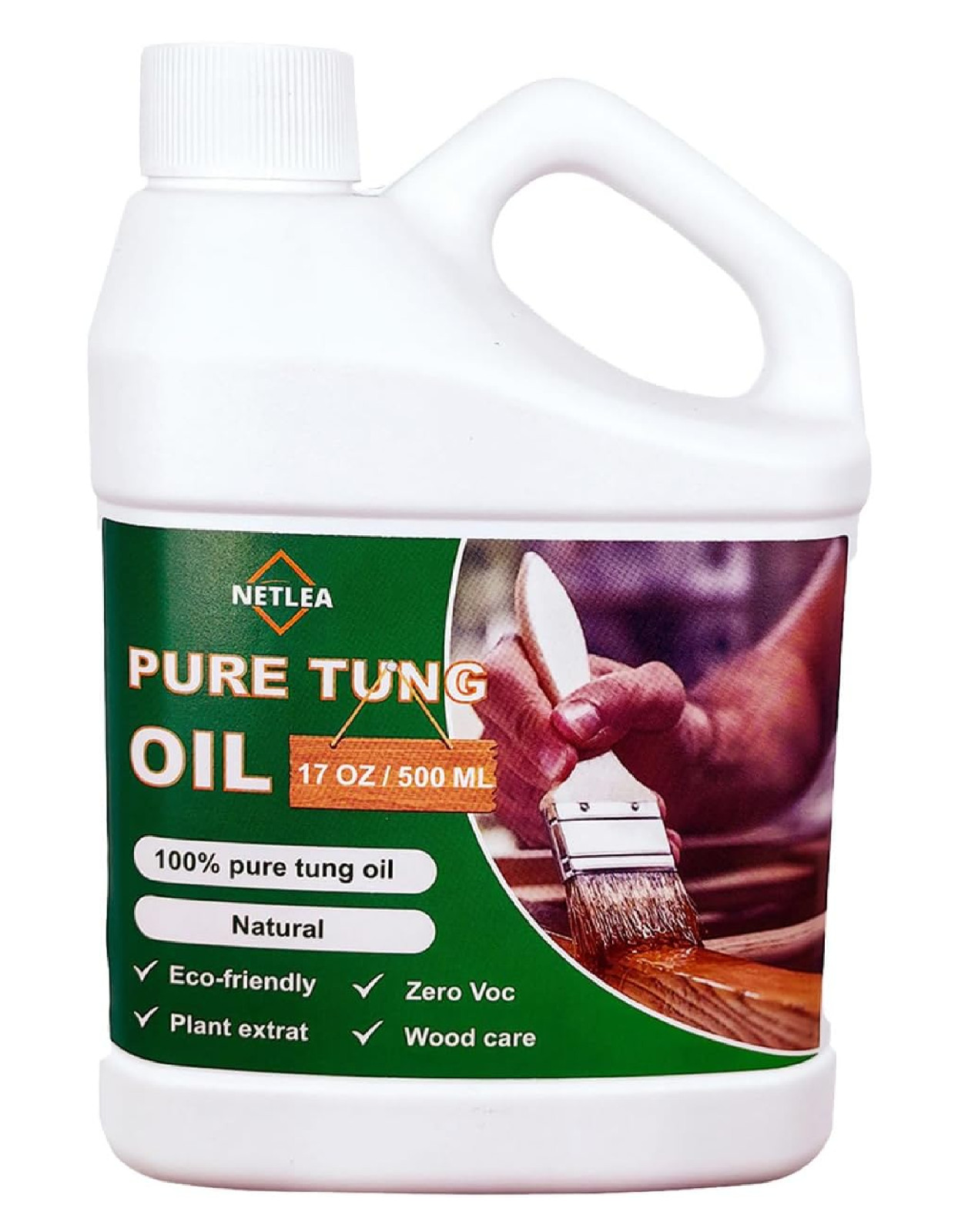 Tung Oil for for Wood Finishing,Food Safety for Furniture & Countertop,100% Pure