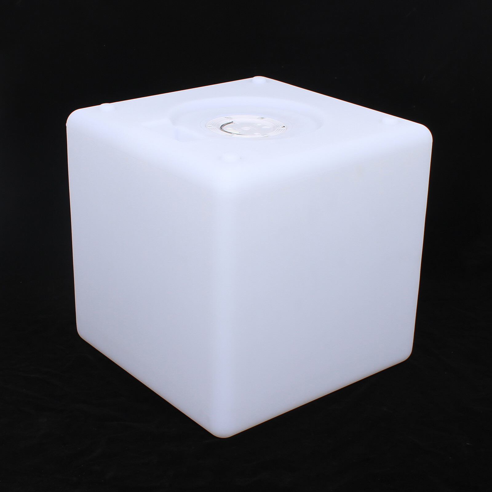 30cm Adjustable Brightness Cube LED Color Square Stool W/Infrared Remote Control