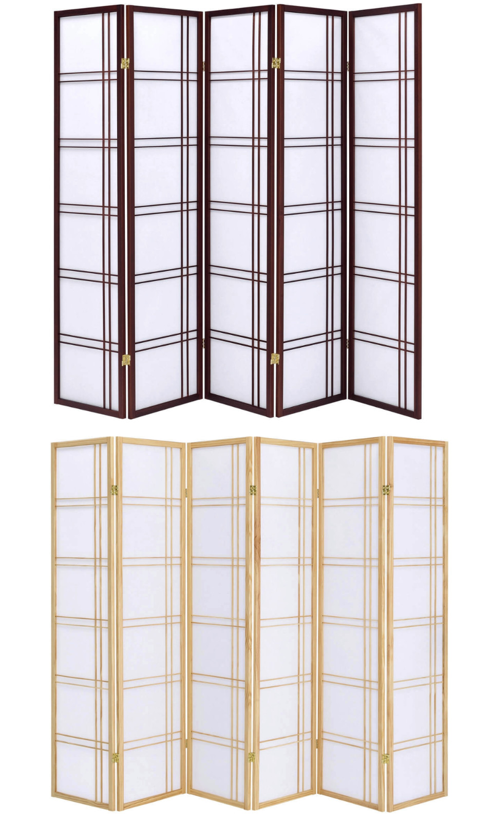 6 Panels Room Divider Privacy Screen Lattice Design