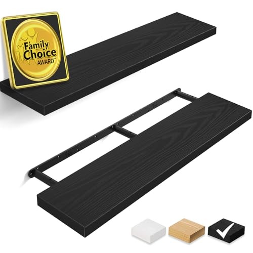 Floating Shelves for Wall, 36 36inches A. Black – Universal Classic Style