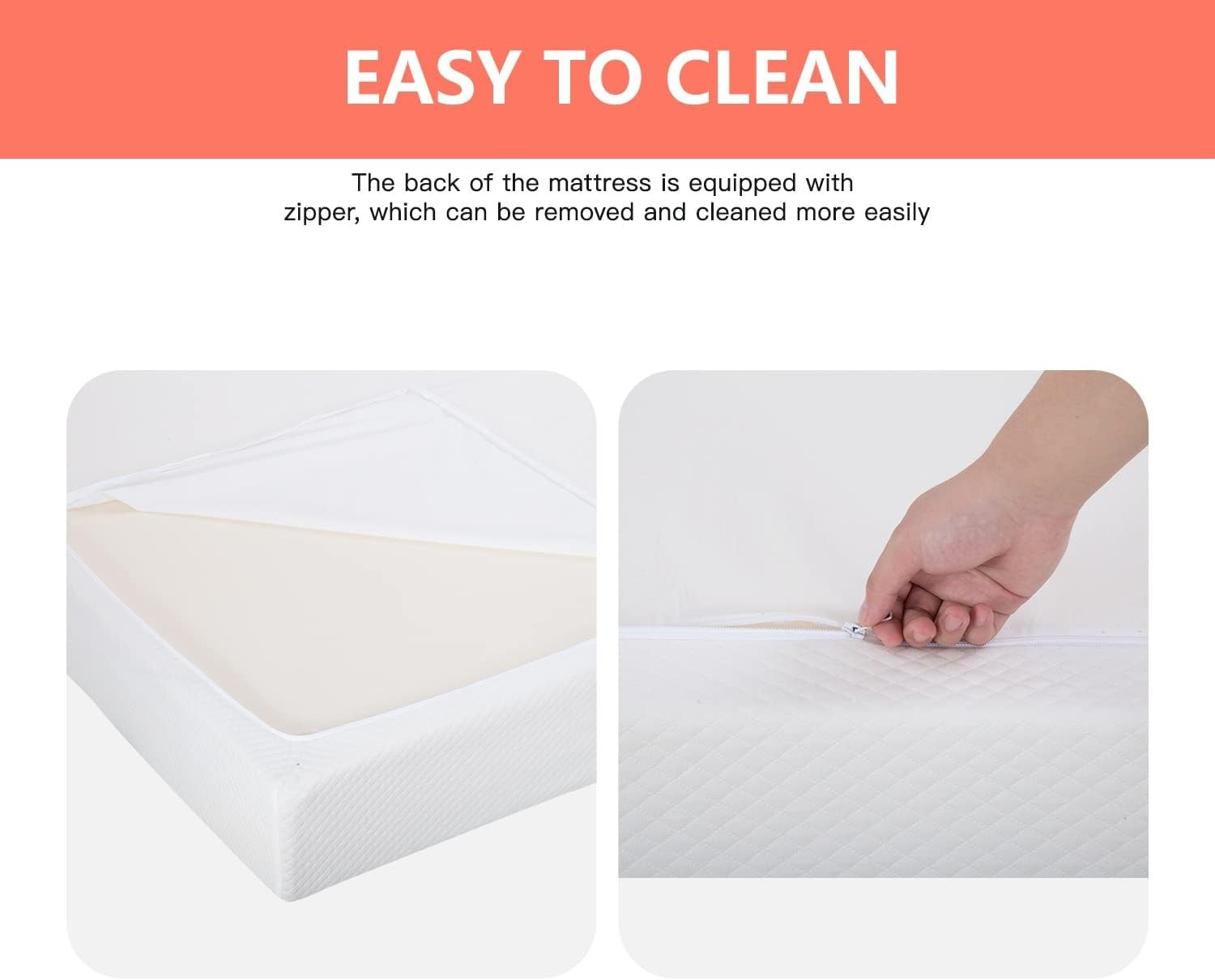 Gel Memory Foam Bed Mattress in a Box Medium Firm and Good Support