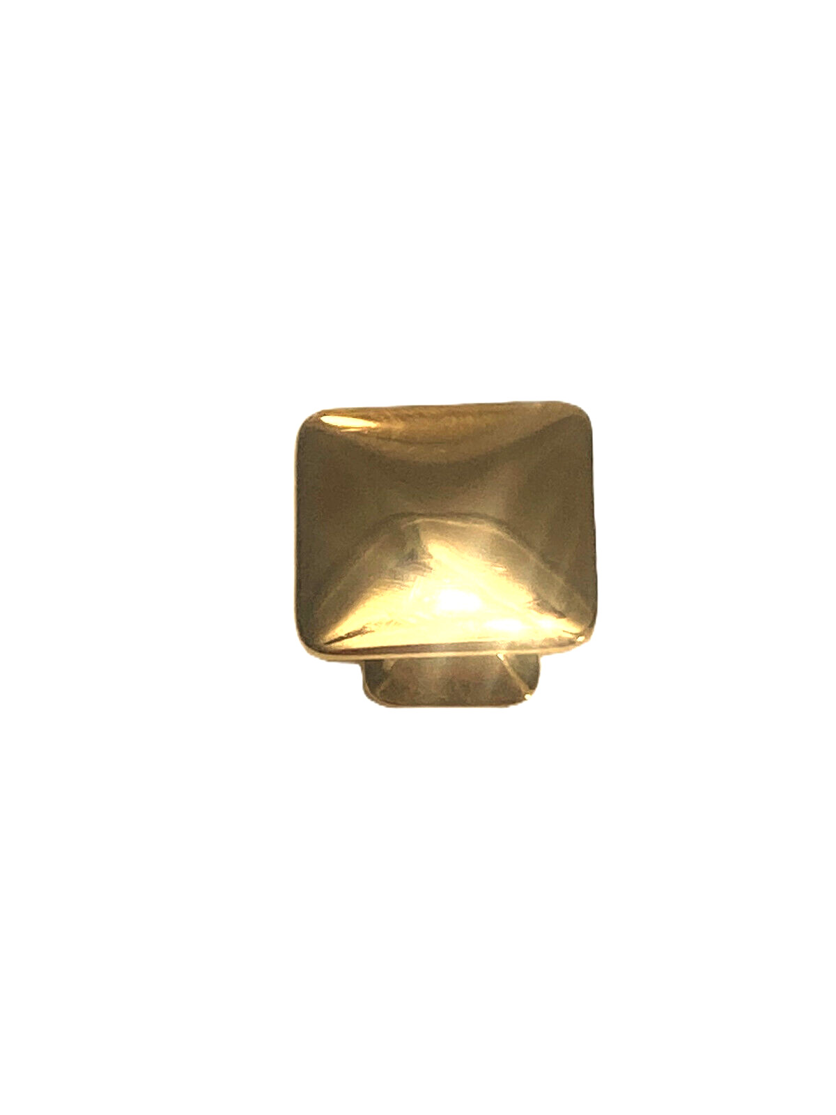 Mission Style Square Square Pyramid Cast Brass Knob pull rustic antique